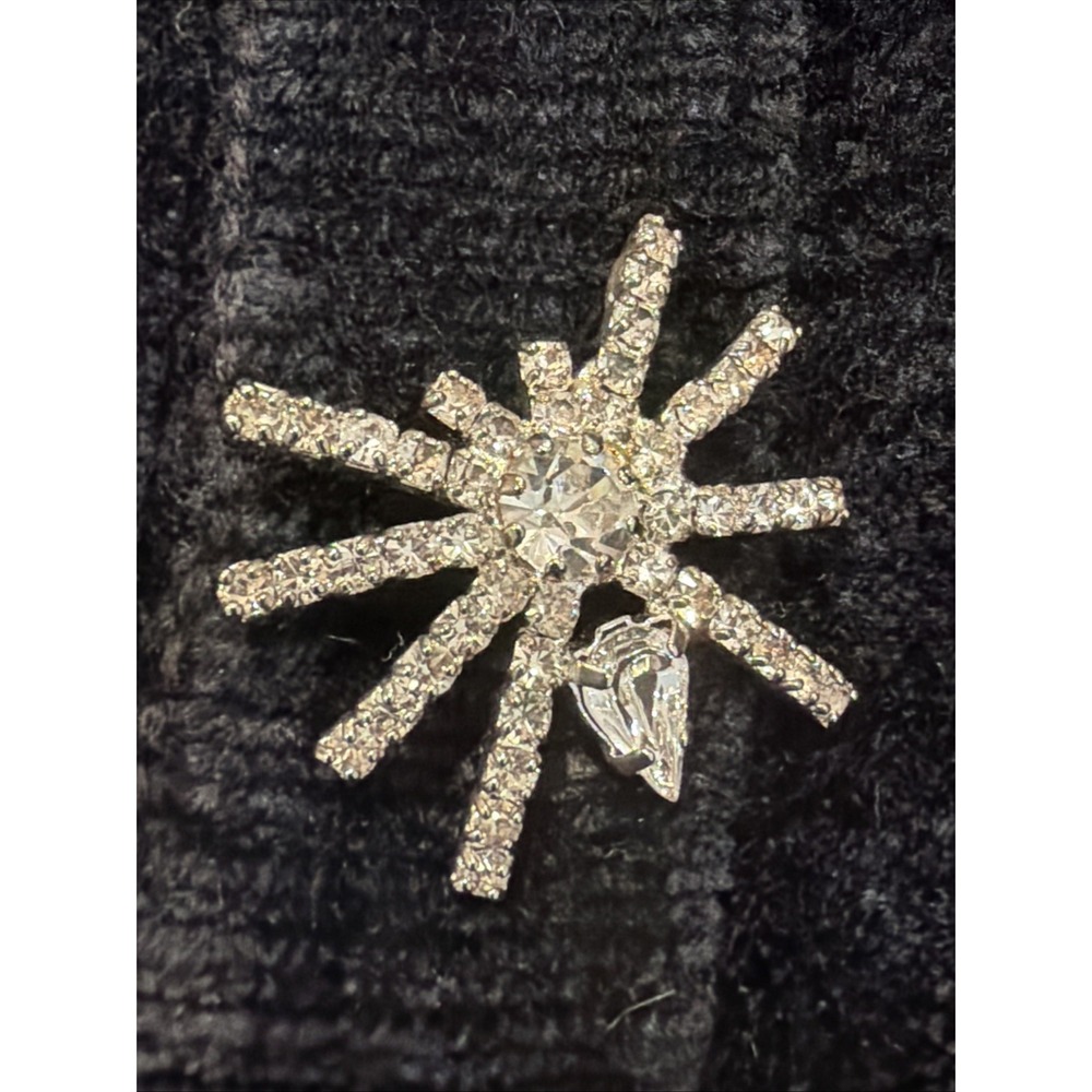 Vintage Storybook Knits Halloween Cardigan Beaded Spider Web Rhinestones Size S - Picture 3 of 13